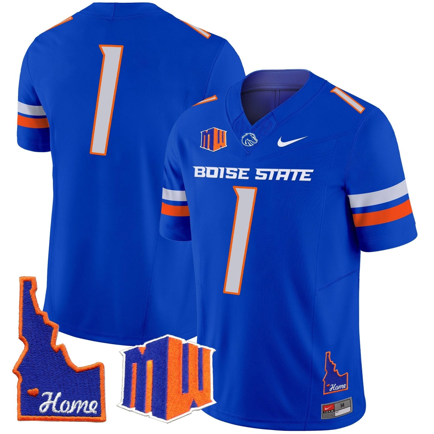 BSU 2024 Home Patch Vapor Limited Jersey - All Stitched