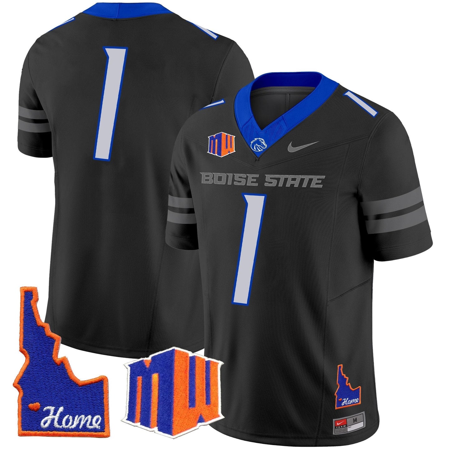 BSU 2024 Home Patch Vapor Limited Jersey - All Stitched