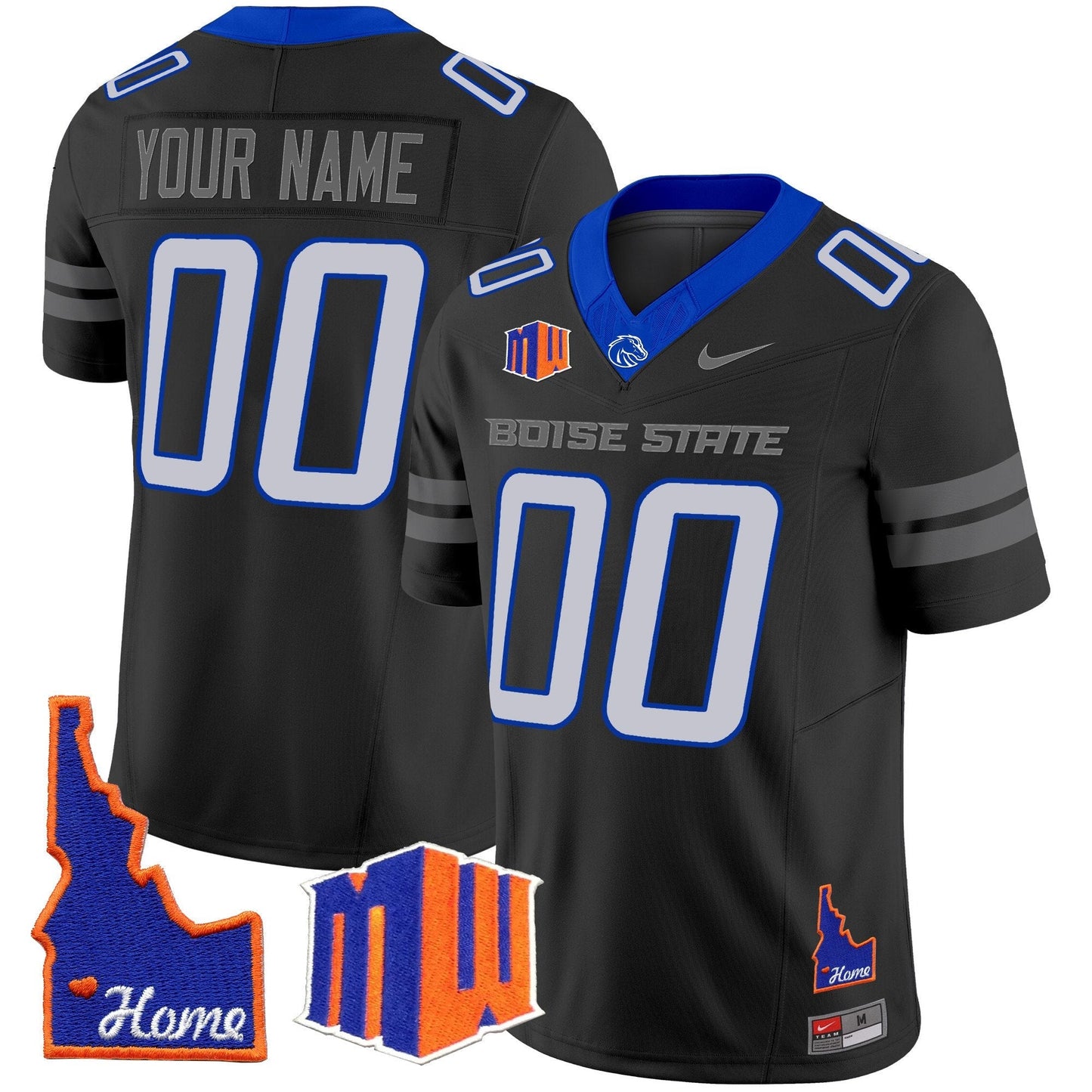 BSU 2024 Home Patch Vapor Limited Custom Jersey - All Stitched