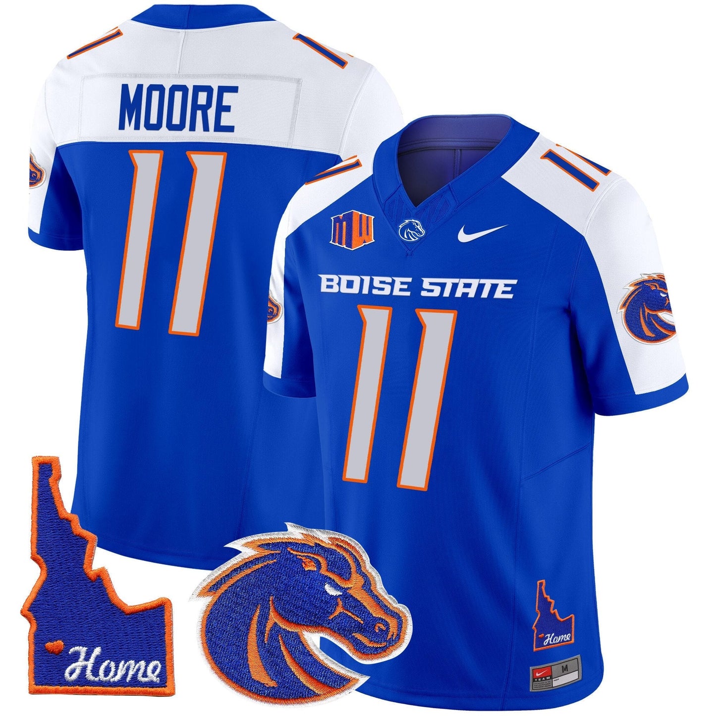 BSU 2024 Home Patch Vapor Limited Jersey - All Stitched