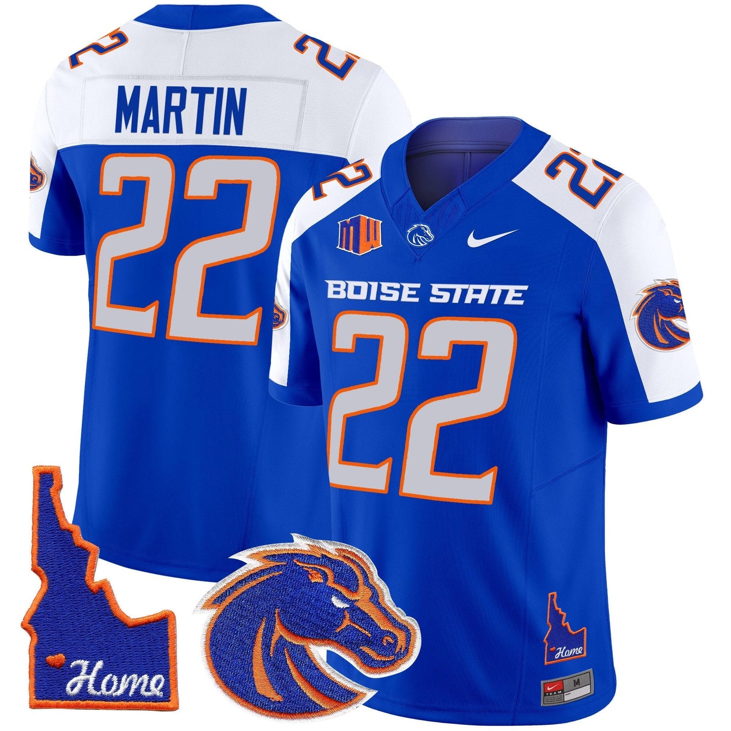 BSU 2024 Home Patch Vapor Limited Jersey - All Stitched