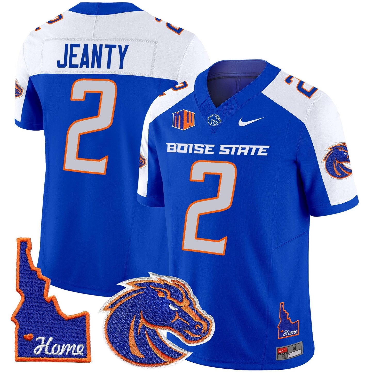 BSU 2024 Home Patch Vapor Limited Jersey - All Stitched