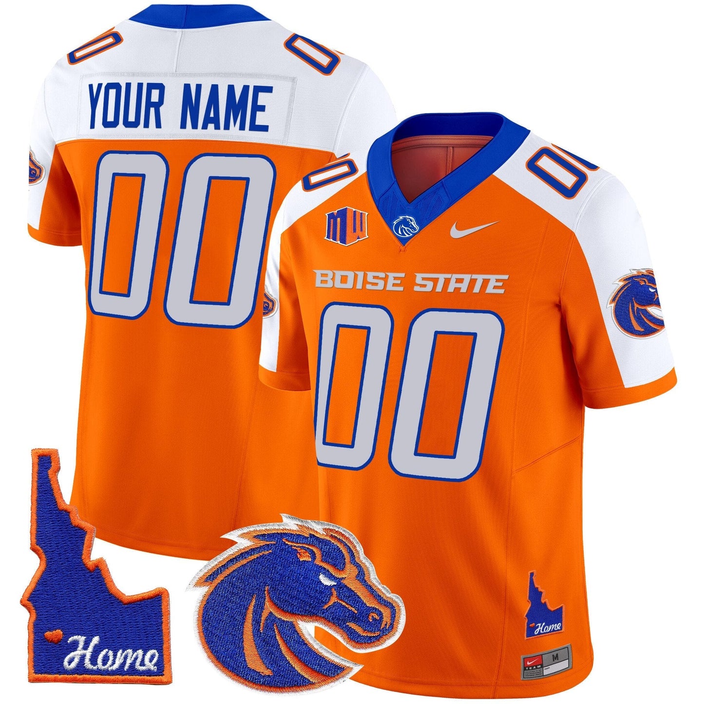 BSU 2024 Home Patch Vapor Limited Custom Jersey - All Stitched