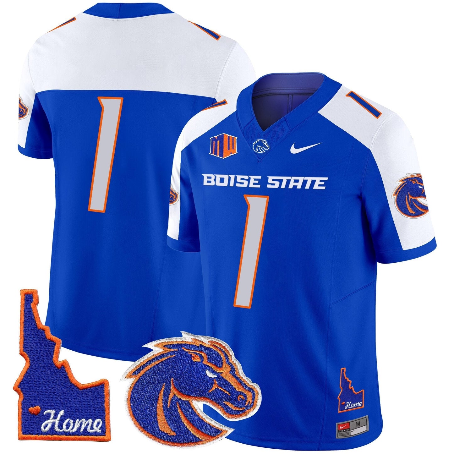 BSU 2024 Home Patch Vapor Limited Jersey - All Stitched