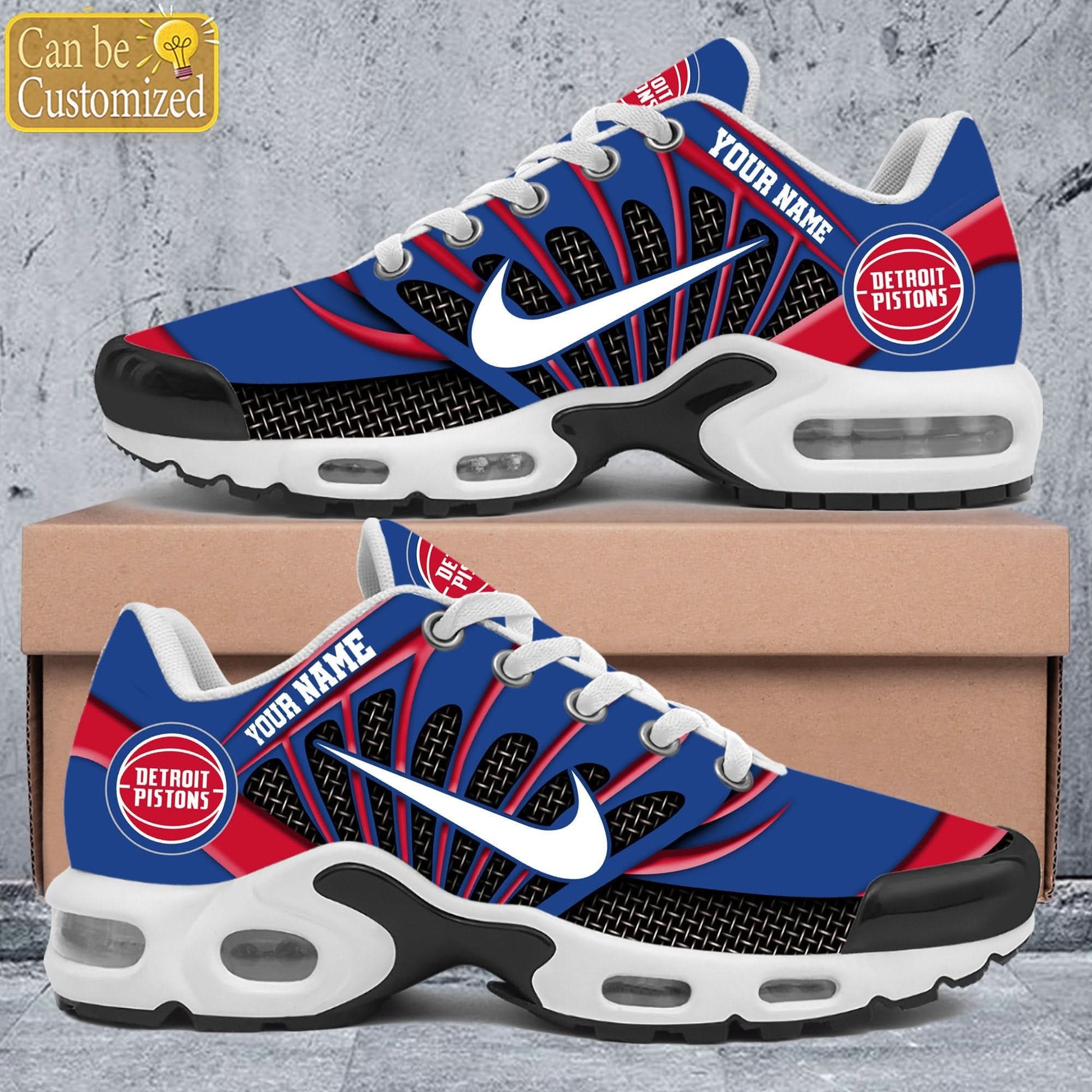 Detroit Pistons Premium A951 Shoes Personalized