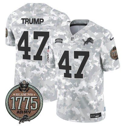 DET 2024 Salute to Service Establishment Year Patch Vapor Limited Jersey - All Stitched