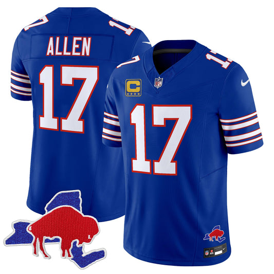 Men's Bills Throwback 2024 Vapor Limited Jersey - All Stitched