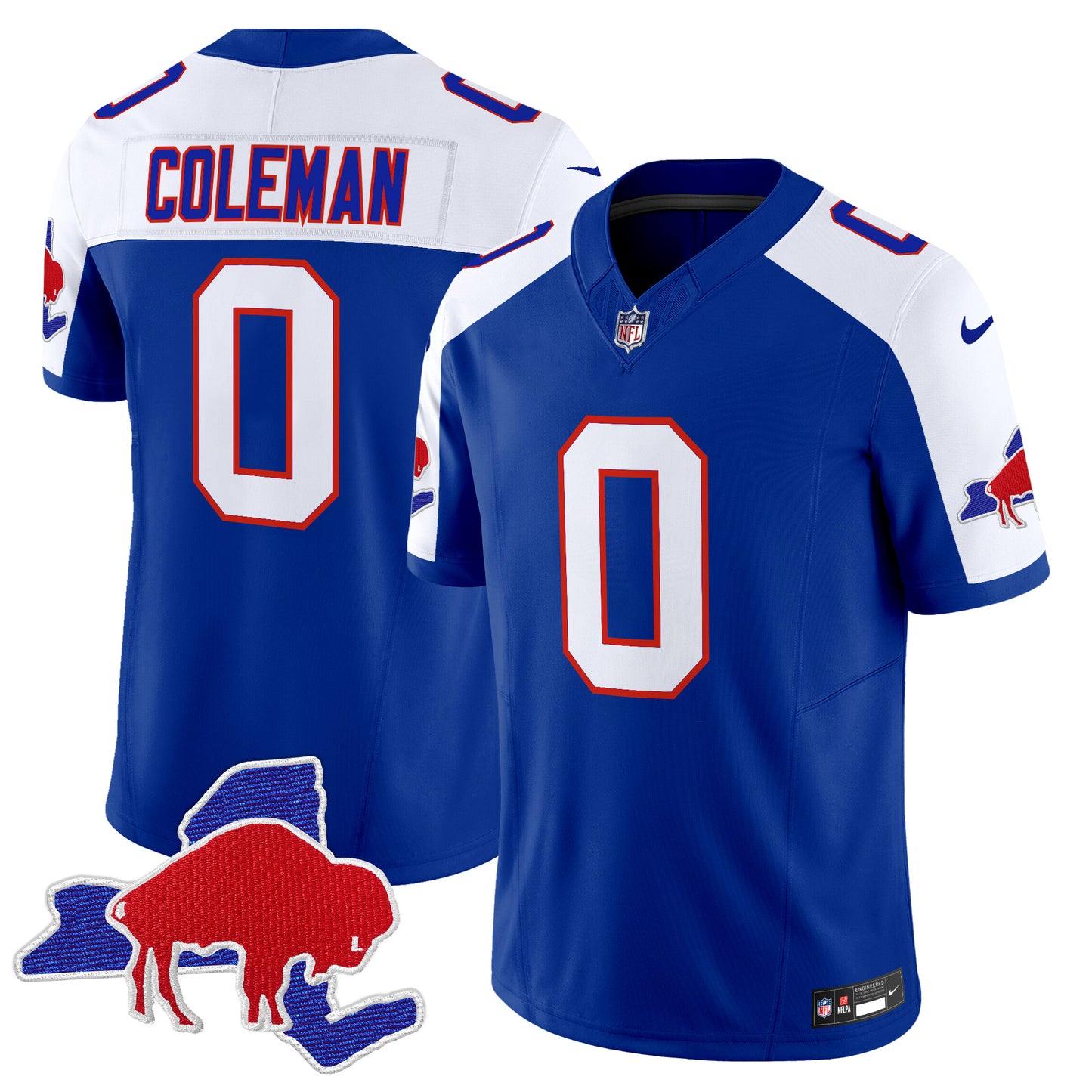 Men's Bills Throwback 2024 Vapor Limited Jersey - All Stitched