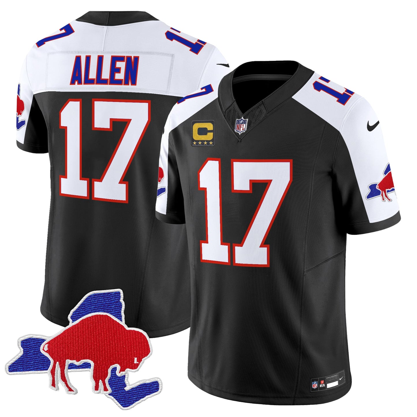 Men's Bills Throwback 2024 Vapor Limited Jersey - All Stitched