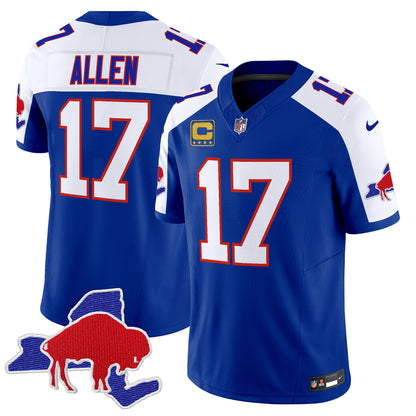 Men's Bills Throwback 2024 Vapor Limited Jersey - All Stitched