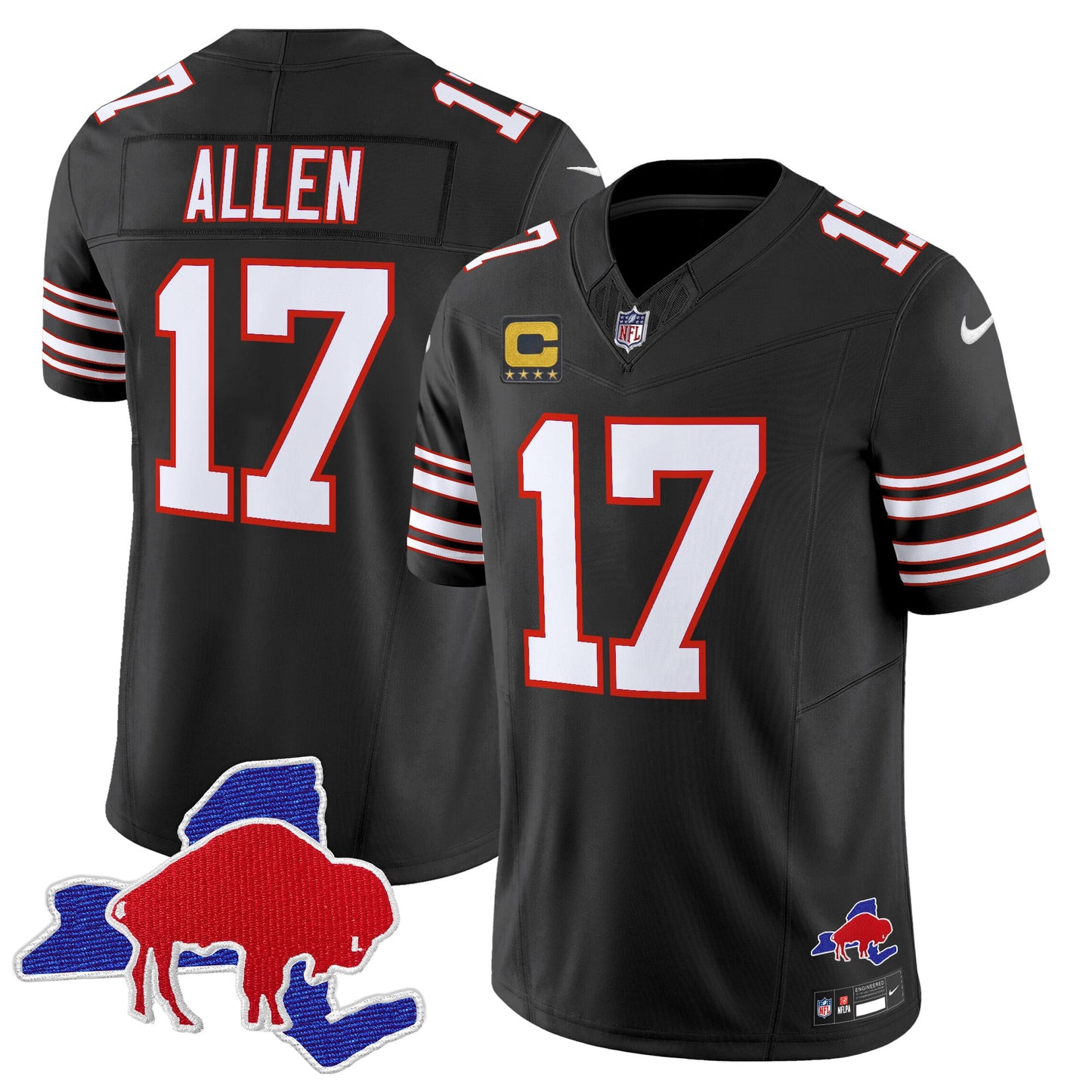 Men's Bills Throwback 2024 Vapor Limited Jersey - All Stitched