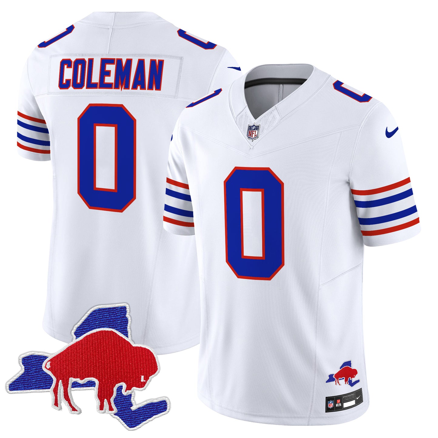 Men's Bills Throwback 2024 Vapor Limited Jersey - All Stitched