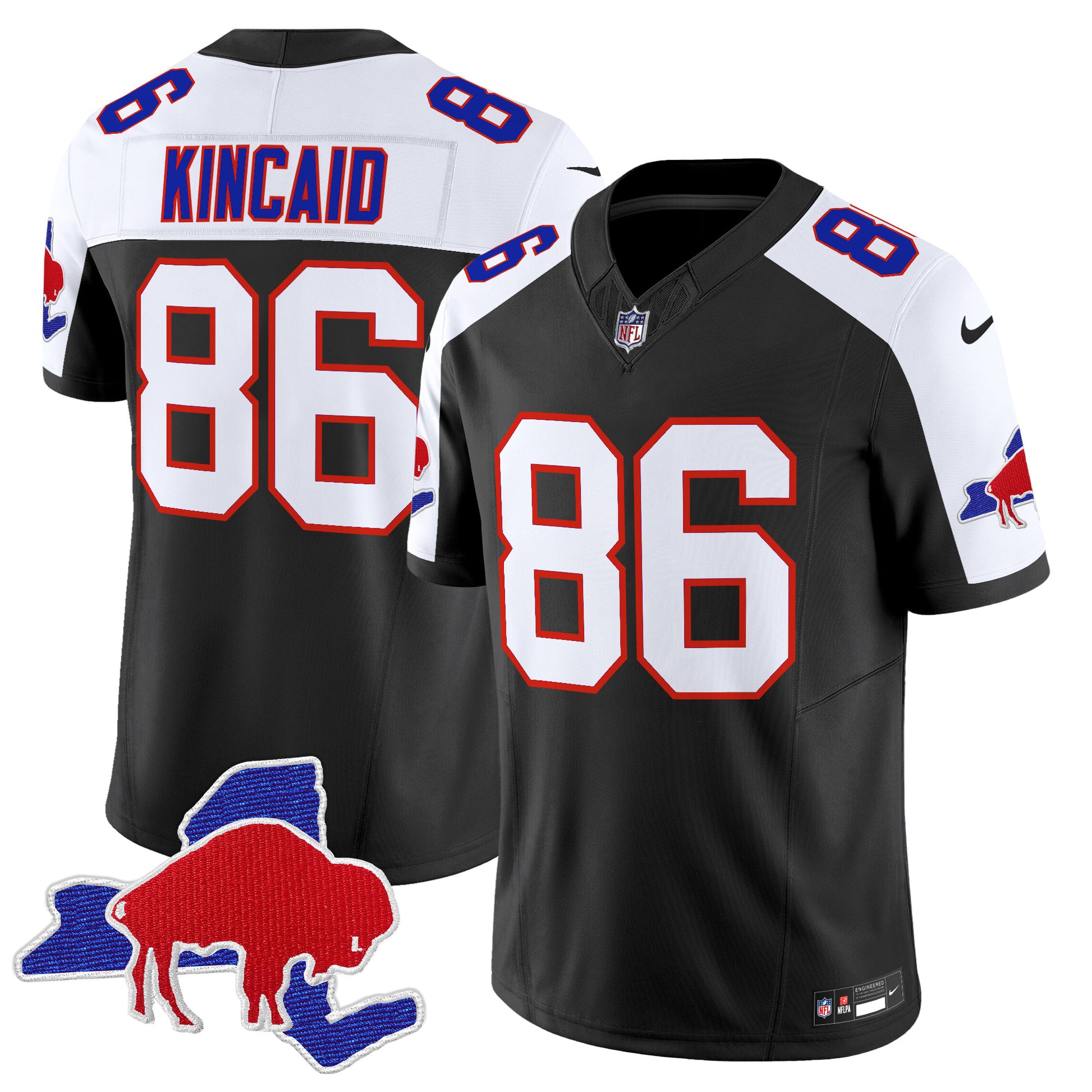 Men's Bills Throwback 2024 Vapor Limited Jersey - All Stitched
