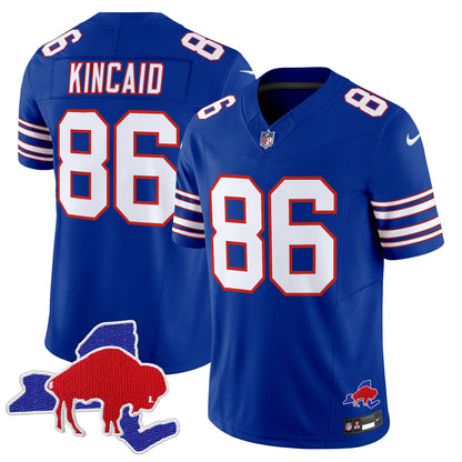 Men's Bills Throwback 2024 Vapor Limited Jersey - All Stitched