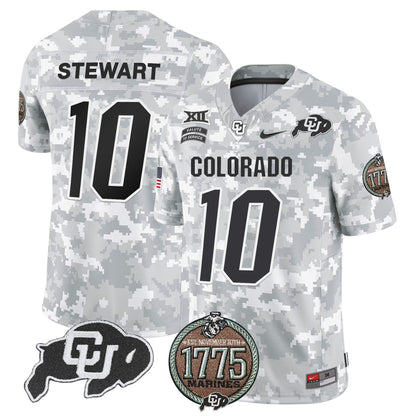 Buffaloes 2024 Salute to Service Establishment Year Patch Vapor Limited Jersey - All Stitched