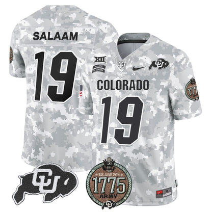 Buffaloes 2024 Salute to Service Establishment Year Patch Vapor Limited Jersey - All Stitched