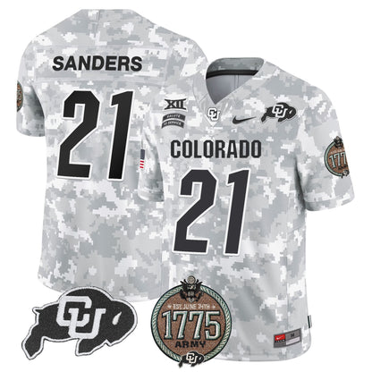 Buffaloes 2024 Salute to Service Establishment Year Patch Vapor Limited Jersey - All Stitched