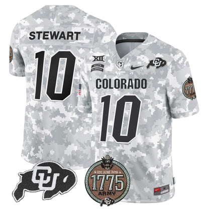 Buffaloes 2024 Salute to Service Establishment Year Patch Vapor Limited Jersey - All Stitched