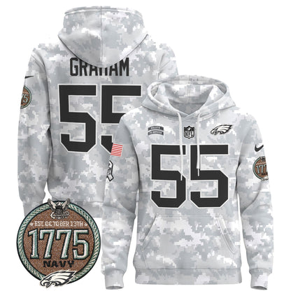 PHI 2024 Salute to Service Establishment Year Patch Pullover Hoodie