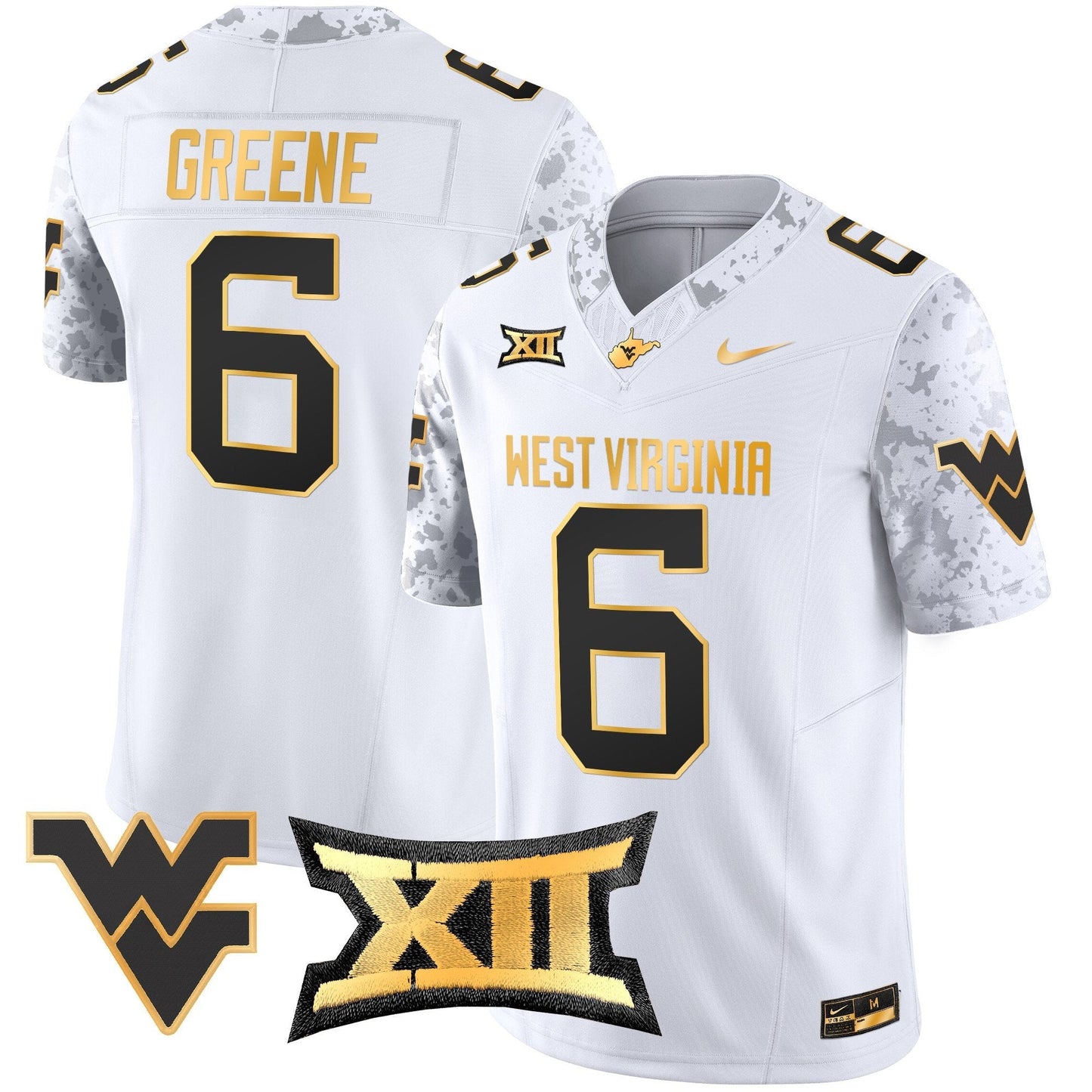 WVU 2024 Gold Vapor Limited Jersey - All Stitched