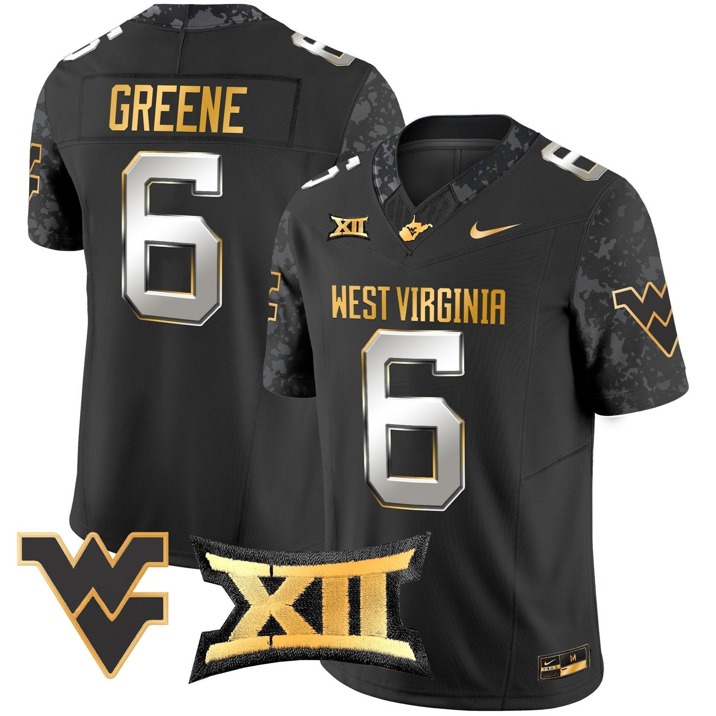 WVU 2024 Gold Vapor Limited Jersey - All Stitched
