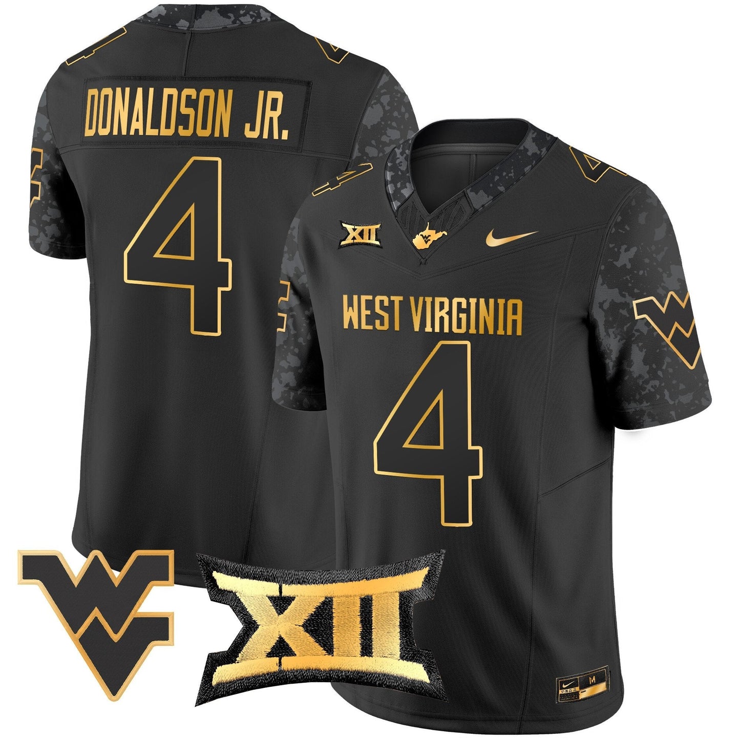 WVU 2024 Gold Vapor Limited Jersey - All Stitched