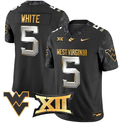 WVU 2024 Gold Vapor Limited Jersey - All Stitched