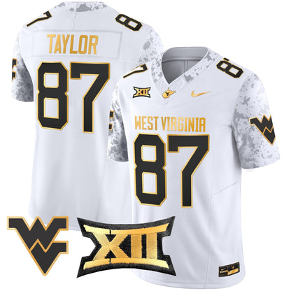 WVU 2024 Gold Vapor Limited Jersey - All Stitched
