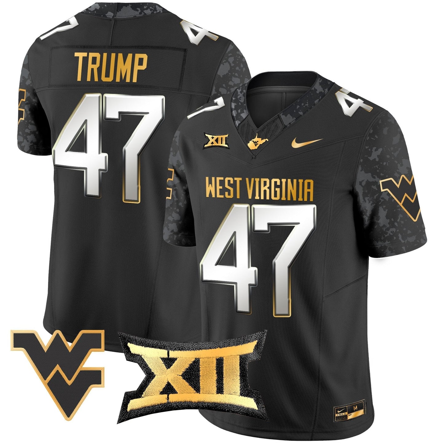 WVU 2024 Gold Vapor Limited Jersey - All Stitched