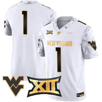 WVU 2024 Gold Vapor Limited Jersey - All Stitched