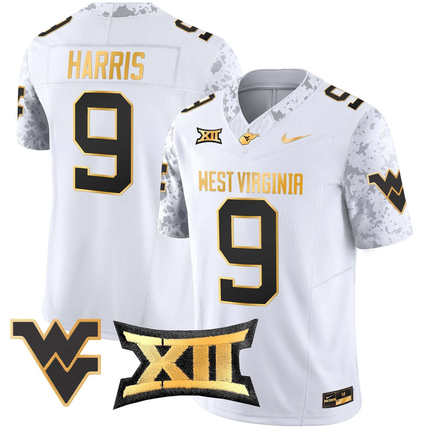 WVU 2024 Gold Vapor Limited Jersey - All Stitched
