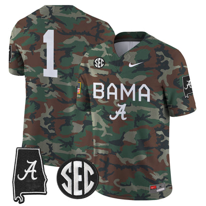 BAMA 2024 Military Vapor Limited Jersey - All Stitched