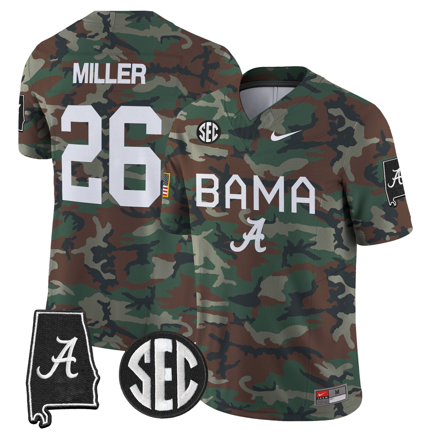 BAMA 2024 Military Vapor Limited Jersey - All Stitched