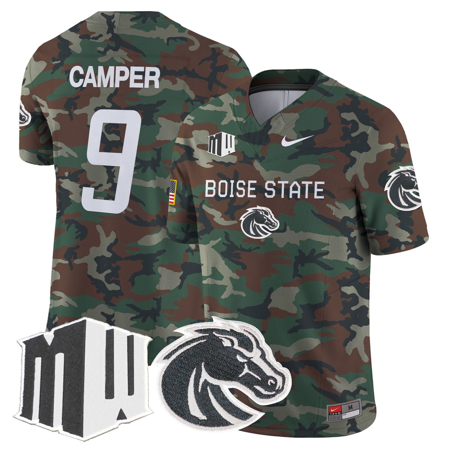 BSU 2024 Military Vapor Limited Jersey - All Stitched