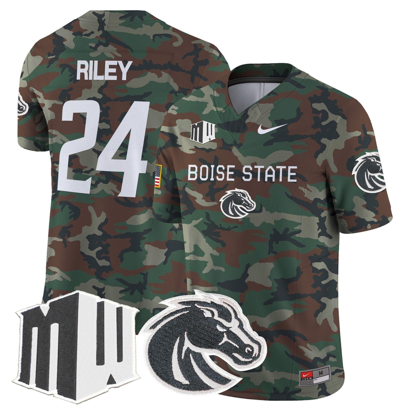BSU 2024 Military Vapor Limited Jersey - All Stitched