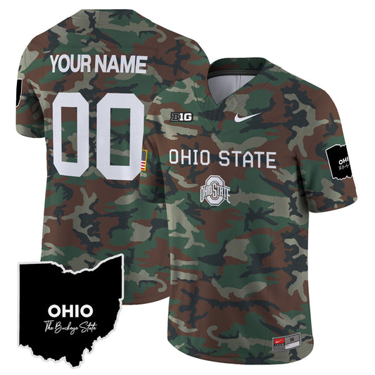 OSU 2024 Military Vapor Limited Custom Jersey - All Stitched