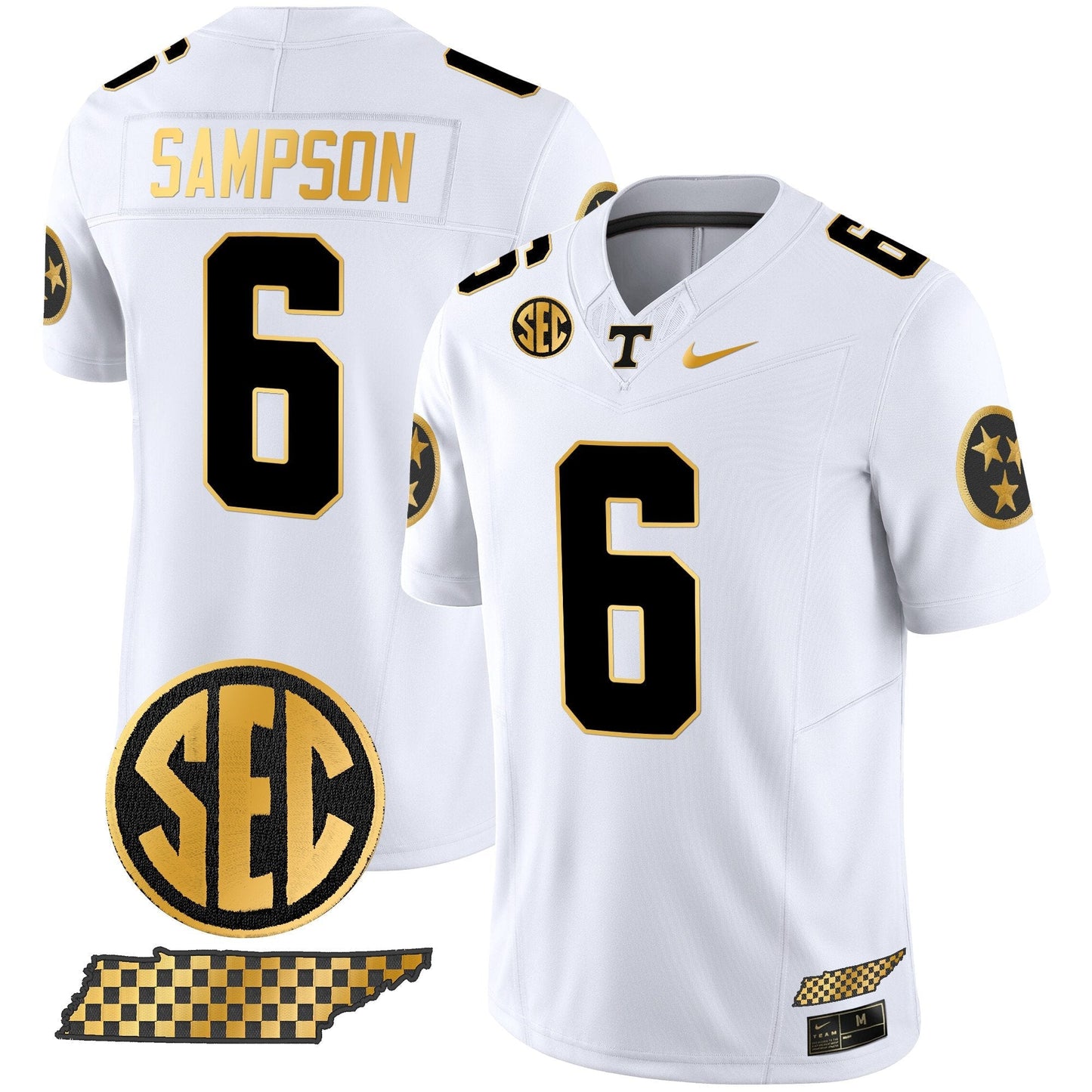 TENN 2024 Gold Vapor Limited Jersey V2 - All Stitched