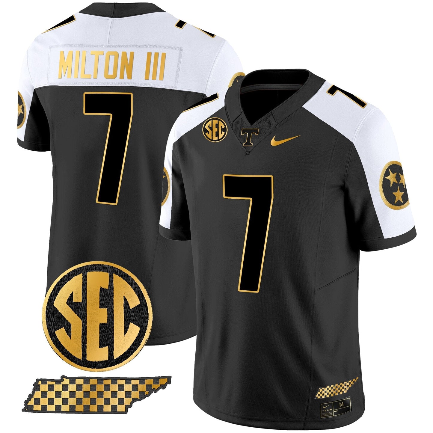 TENN 2024 Gold Vapor Limited Jersey V2 - All Stitched