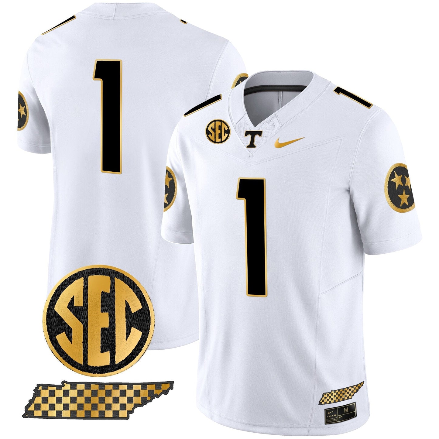 TENN 2024 Gold Vapor Limited Jersey V2 - All Stitched