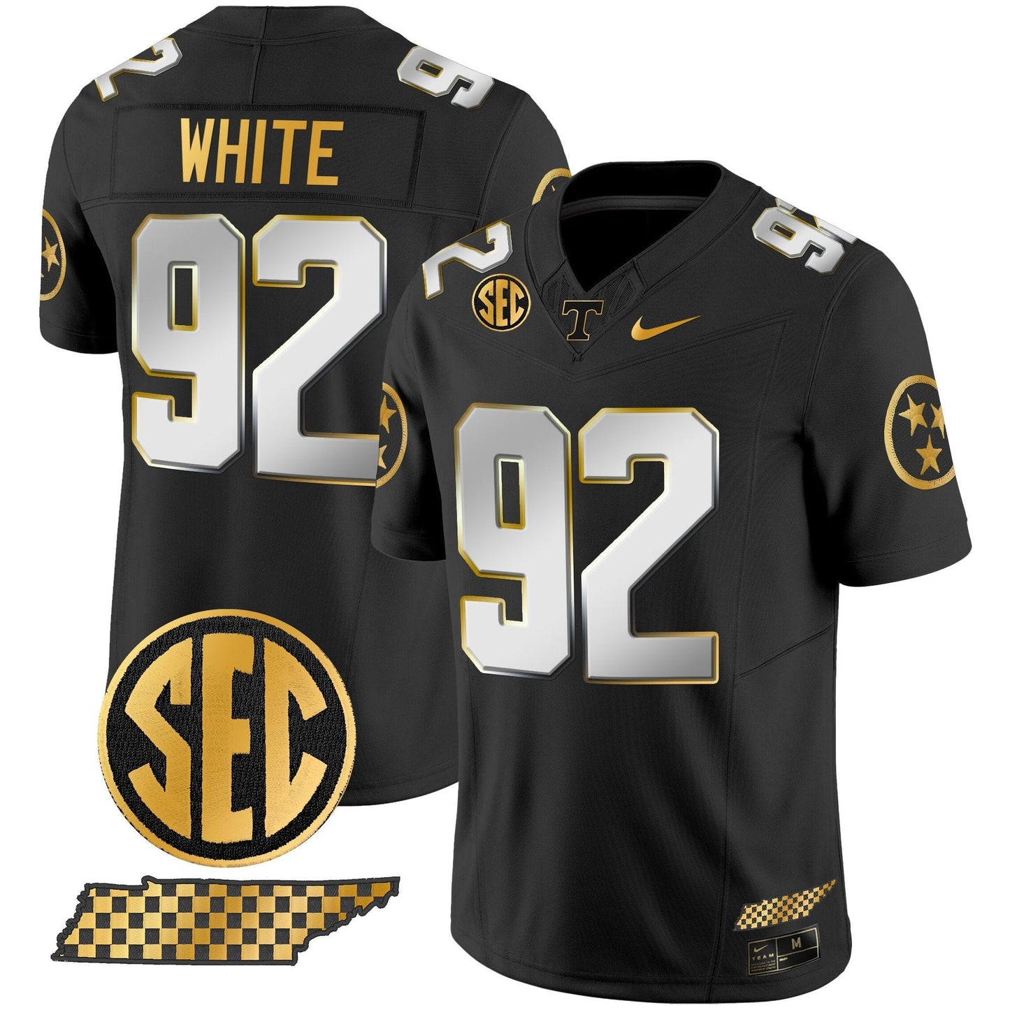 TENN 2024 Gold Vapor Limited Jersey V2 - All Stitched