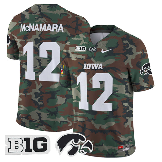 Iowa Hawkeyes 2024 Military Vapor Limited Jersey - Stitched