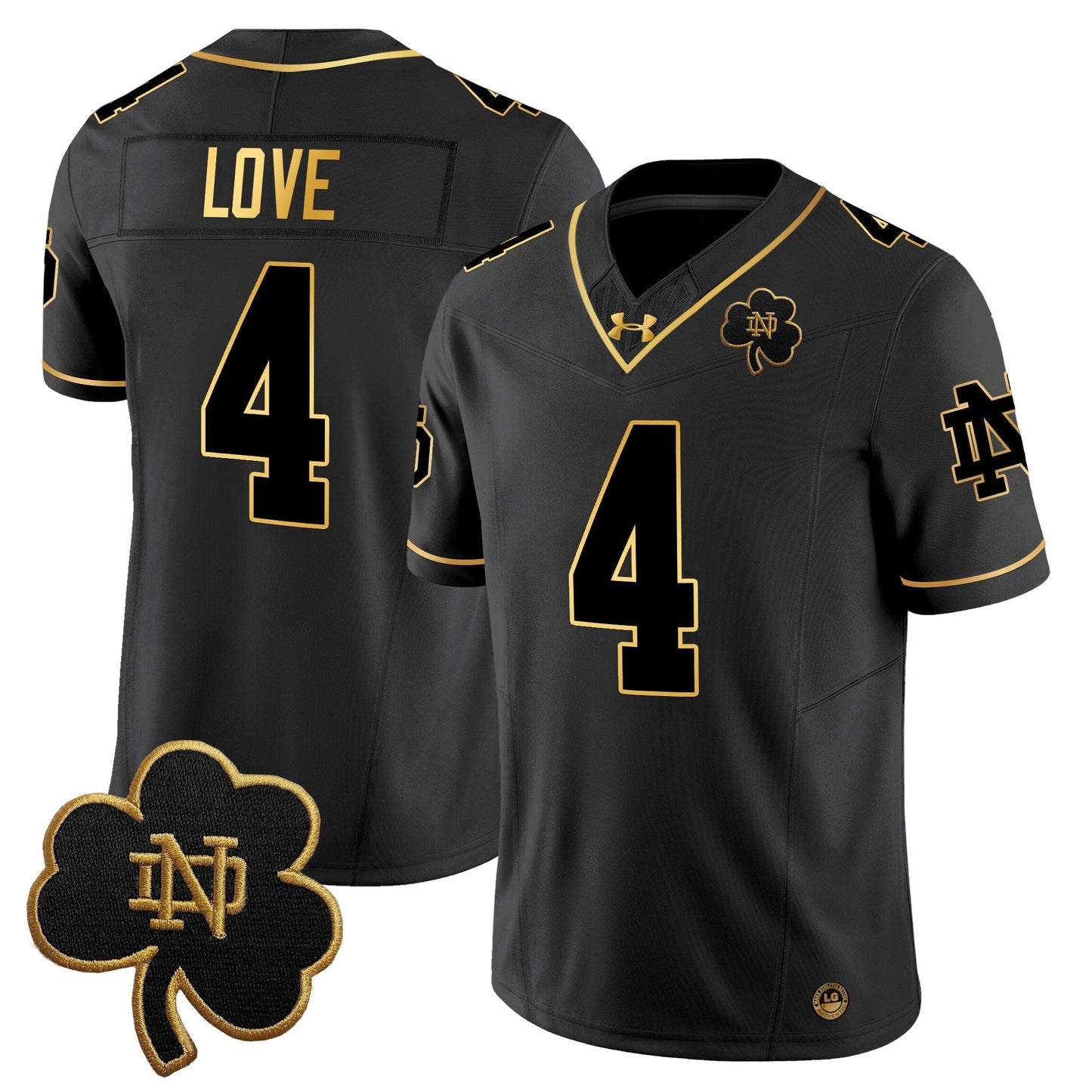 Men's Notre Dame Fighting Irish 2025 Gold Vapor Limited Jersey - All Stitched