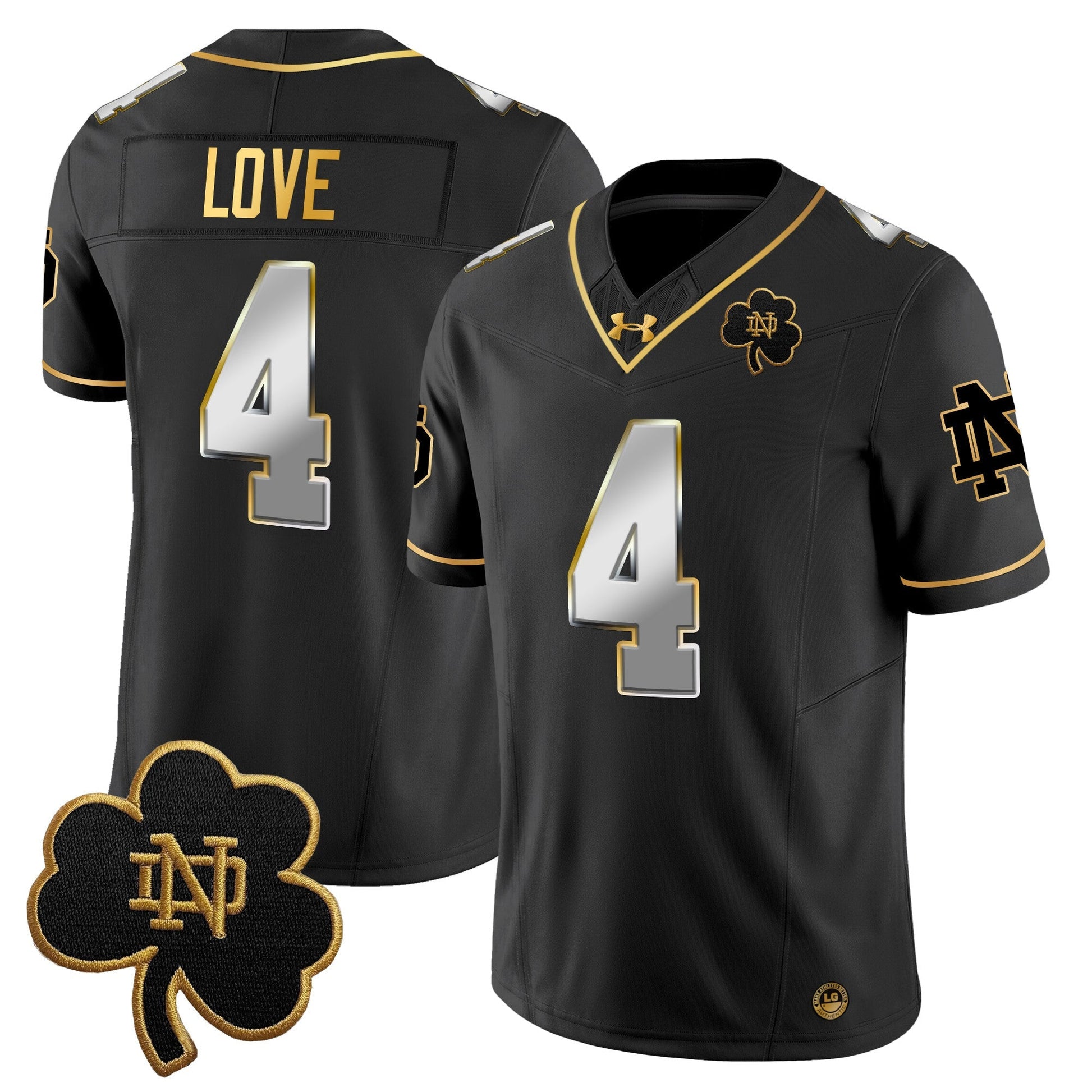 Men's Notre Dame Fighting Irish 2025 Gold Vapor Limited Jersey - All Stitched