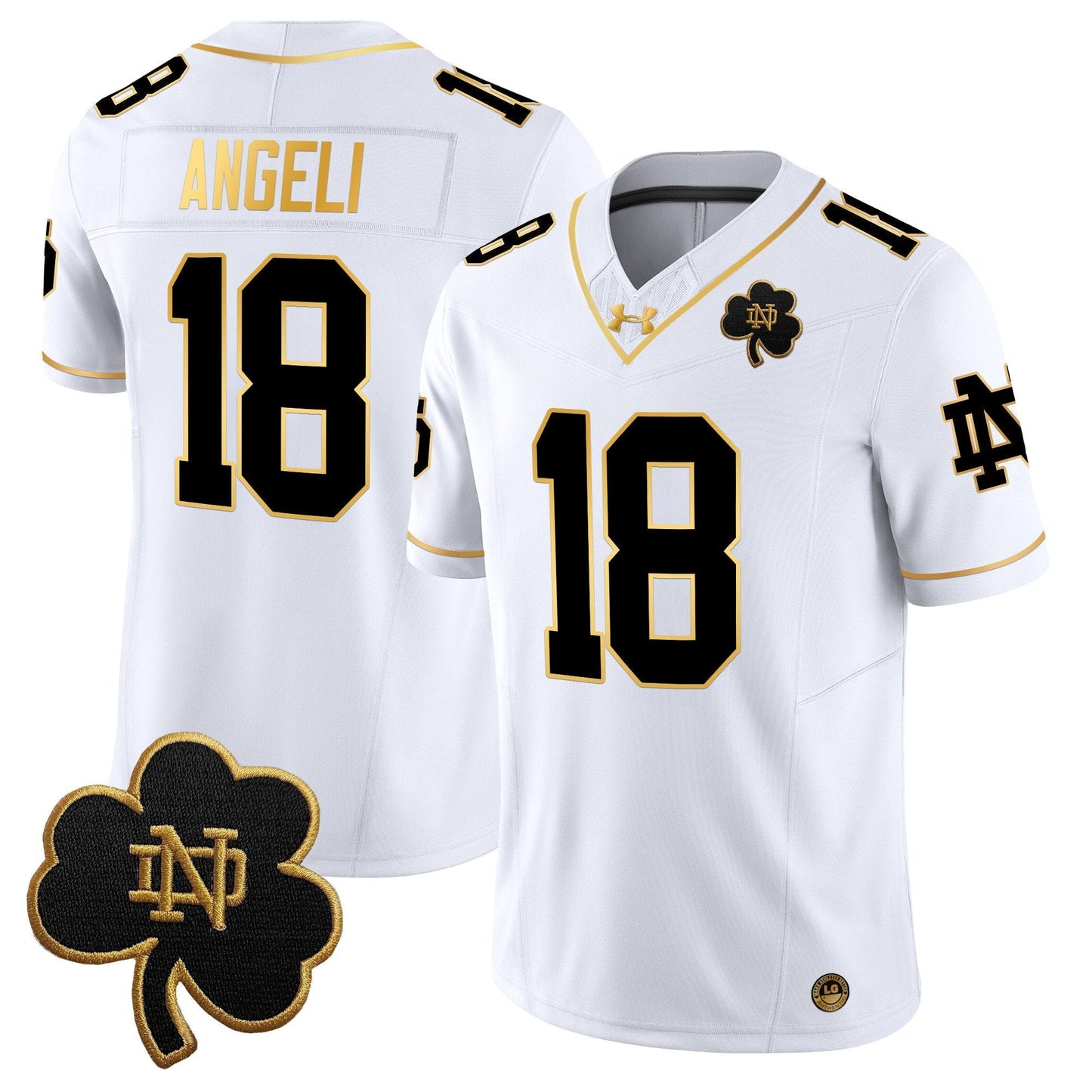 ND 2024 Gold Vapor Limited Jersey - All Stitched