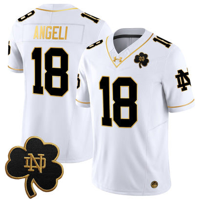 Men's Notre Dame Fighting Irish 2025 Gold Vapor Limited Jersey - All Stitched