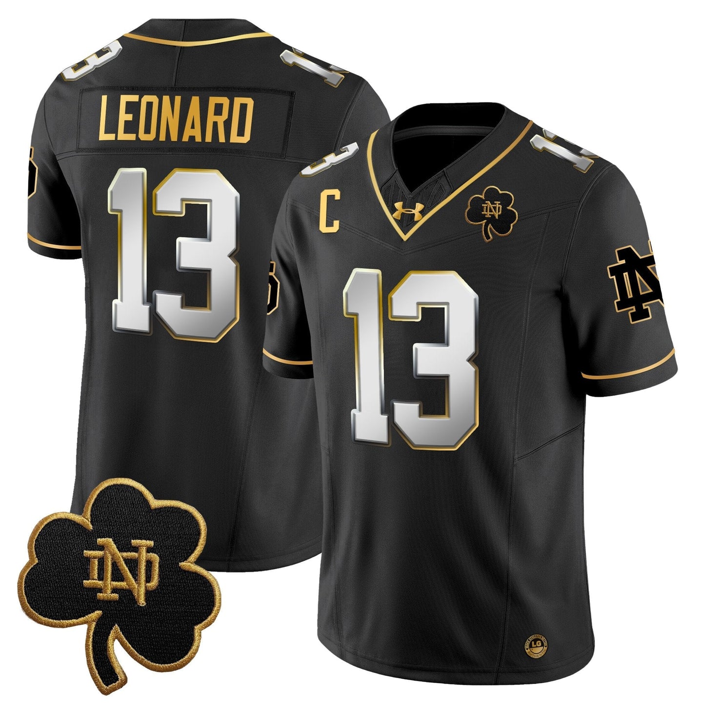 ND 2024 Gold Vapor Limited Jersey - All Stitched