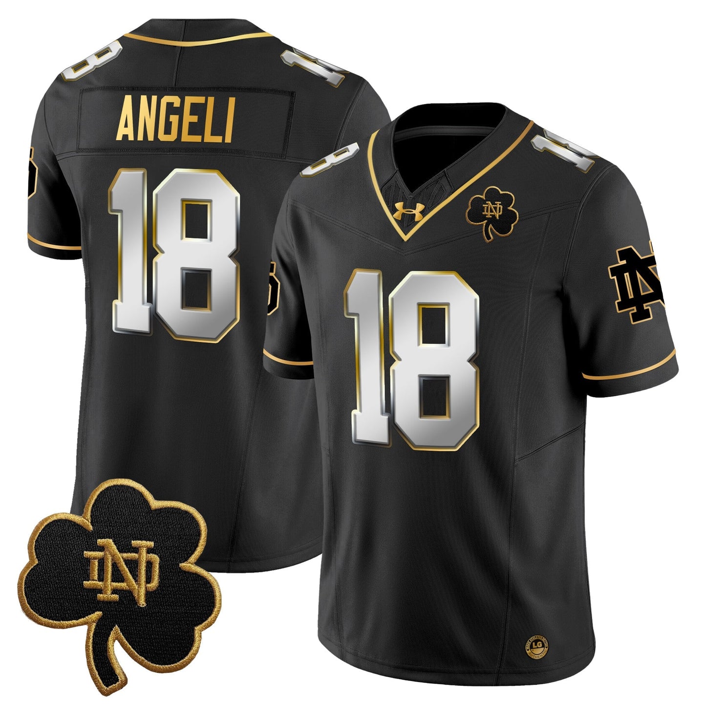 Men's Notre Dame Fighting Irish 2025 Gold Vapor Limited Jersey - All Stitched