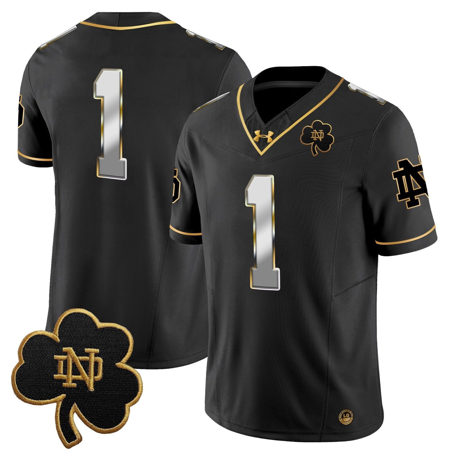 ND 2024 Gold Vapor Limited Jersey - All Stitched