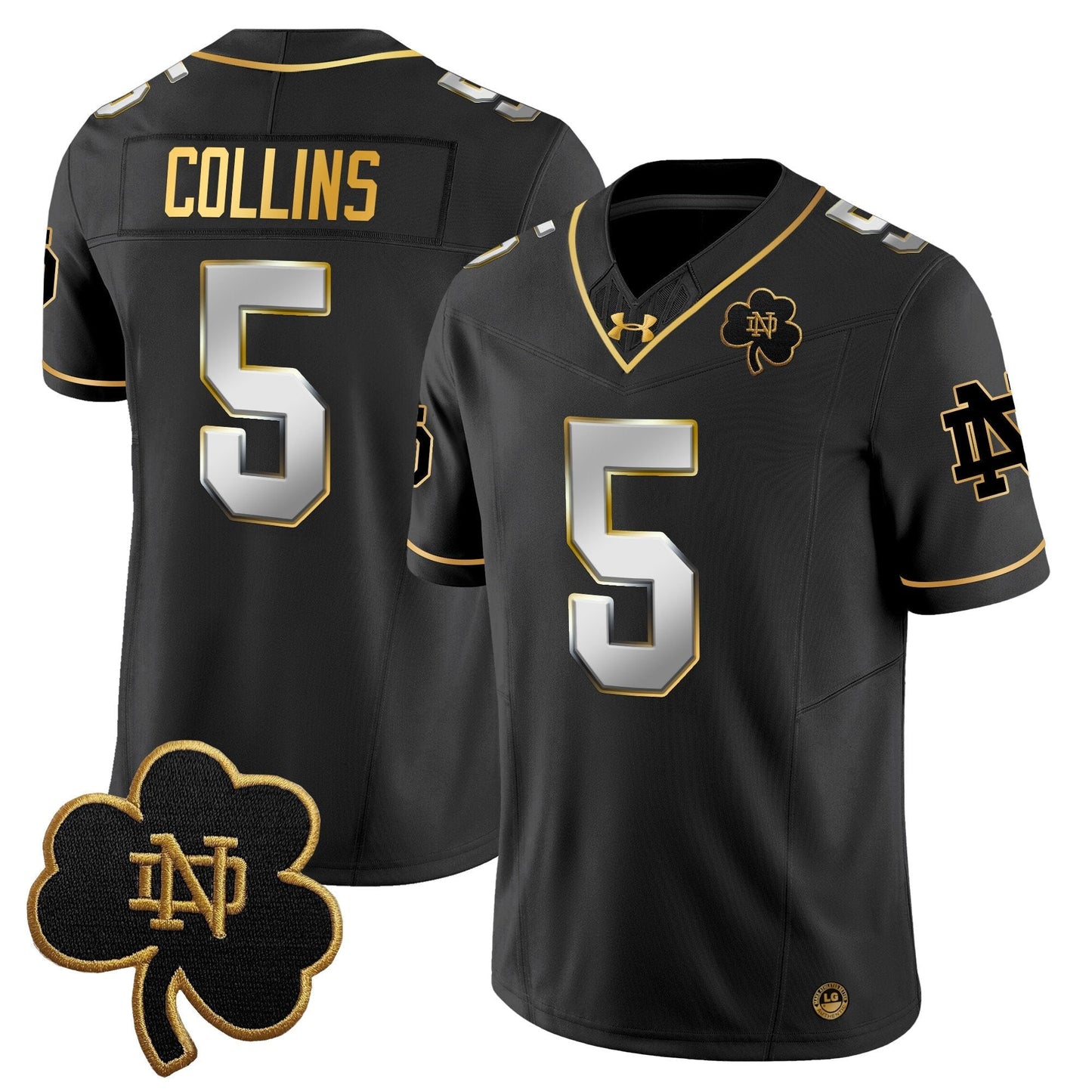 ND 2024 Gold Vapor Limited Jersey - All Stitched