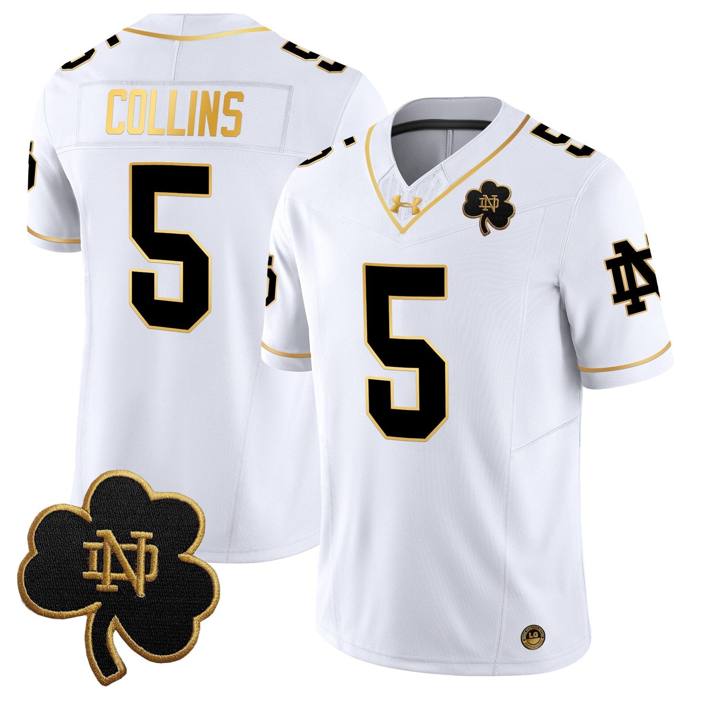 ND 2024 Gold Vapor Limited Jersey - All Stitched